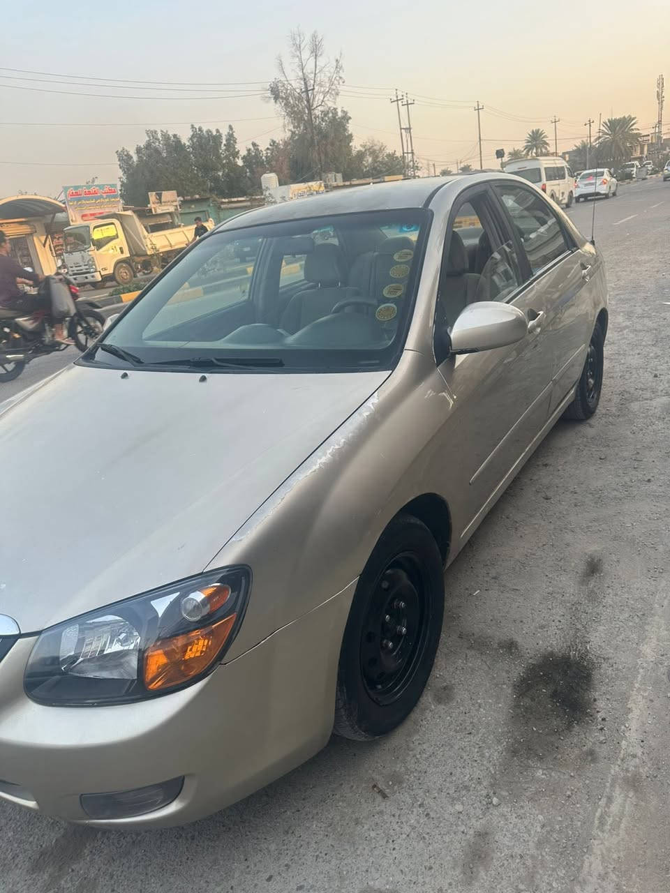 سلام وعليكم  كيه سبكترا  موديل 2007 بيها قطع صبغ  ابيع حزام رقم بغداد  مكاني بعقوبه التحرير  السعر 77  وبيها مجال 
رقم الهاتف ***********
