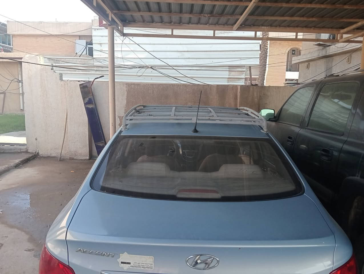 سيارة اكسنت خليجي موديل 2015 صبغ جاملغ الامامي والدعاميه نفسه ماشيه 270 كغم رقم  ***********
