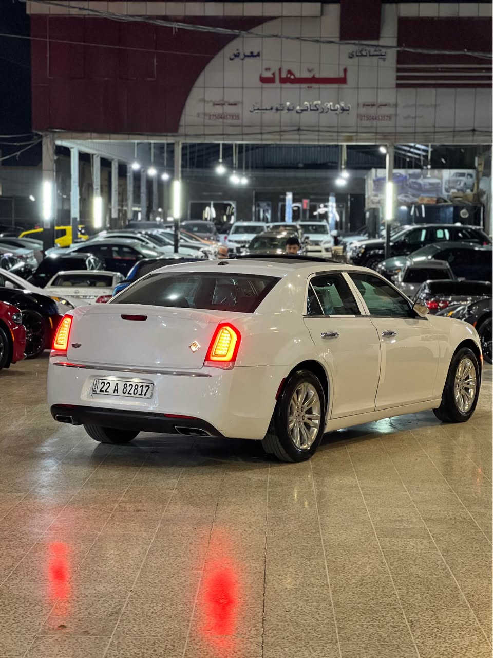 Chrysler C300 2015
بانوراما
حساس
شاشة كبير
كشنات جلد
كشنات كاهربائي
كشنات تدفئة
مارايات هيتر
مراية قلاب
مراية شفت
لايت ليد عدسة
فوللل فول
اخوان سيارة كفالة من صبغ تبديل كلين تايتل
اهنا صرا بيها مكانات صغير pdr يعني صلحت رسعات ٤مكان صغير اقل من شبر
عنوان اربيل معارض شارع ١٠٠م
٢٢٠ورقة مجال لطيبين 
***********
وتساب أربيل, العراق
