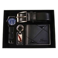 ساعة جلد • حزام ١٢٠سم • محفظة