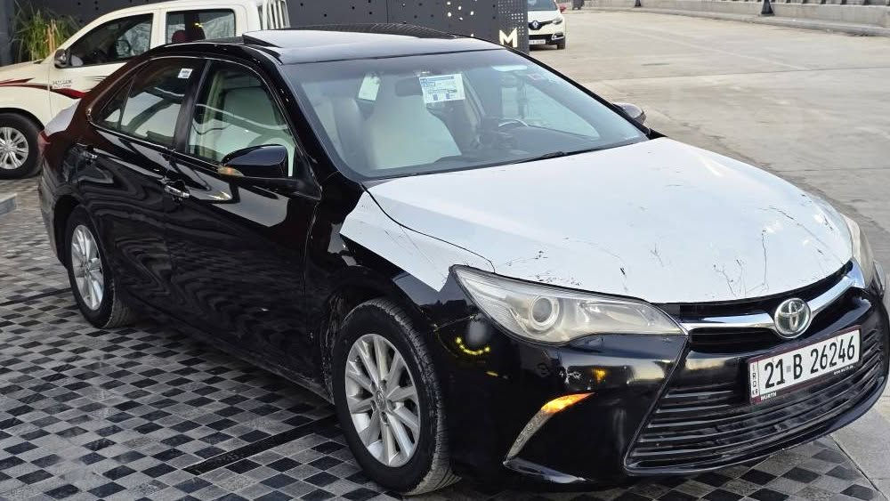 camry 2016 Xlij Glx
‎فوول فوول مواصەفات
‎سڵایت 
‎ئۆتۆپارك 
‎تەحدید سورعە
‎ناوزەرد جڵد
‎بیلاد پەردە
‎تەبرید مەركەزی 
‎دەبڵ ساڵنسا
‎زۆر مواصەفاتی تر
‎سەنەوی تا مانگی ٧ ی ٢٠٢٦ تازەیە
‎بەشەرتی تەحویل و غەرامە

‎سێ پارچەی پێشی بۆیاخە
‎لەگەڵ چەمەلەغی دوای سایەق 
‎لەگەڵ تۆزێك پێشی سڵایدەكەی  سەقفەکەی پێوەدراوە واتە سەقفی کامل بووە بە بۆیاخ بە زەمانی ئەوەی وەرگەڕاو نەبێت 
***********
‎سعر ١٢٢$ مەجال السليمانية, العراق

