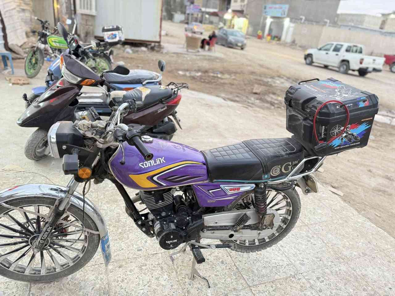 دراجة سونك 2025
مكفولة من كلشي نقصها دشبول كهربائي 

سعرها650 قفل اوراق موجودة كاملة 

***********
