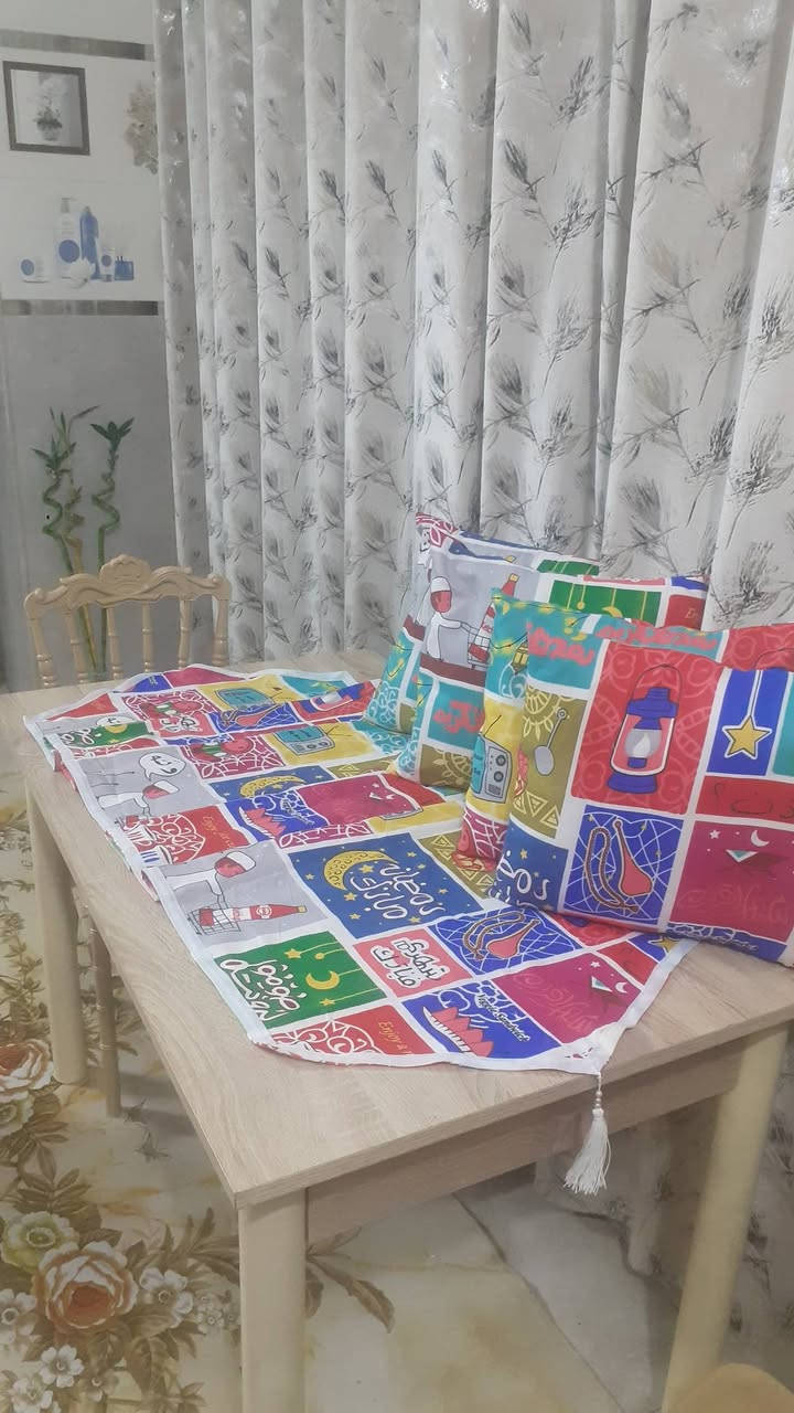 #مفرش رمضاني 🌛⭐ و٤كوشات للحجز والاستفسار ع الخاص يوجد خدمه توصيل #محموديه 🛵


**إذا كنت صاحب هذا الإعلان وتريد حذفه لأي سبب، رجاءا أرسل رسالة إلى الدعم الفني**