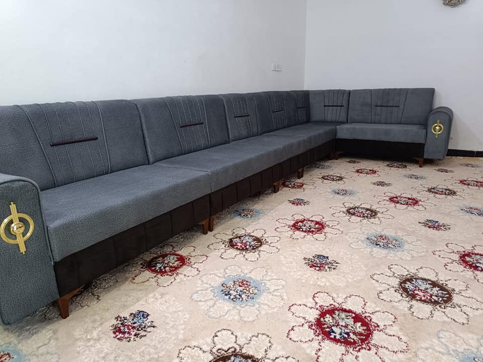 ديوان ١٠ نفرتفصال  غير مستخدم جديد  قماش كتان اصلي اسفنج عالي سوبر الشراي يتصل *********** أربيل, العراق
