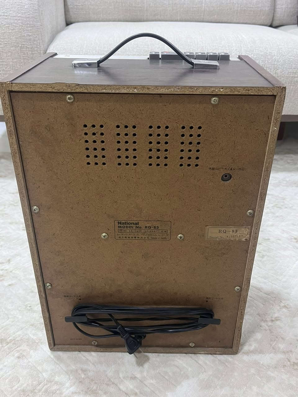 مسجل كاسيت + كاترج نشينال ياباني نظيف وشغال كهرباء 100V
سعره 125 الف


**إذا كنت صاحب هذا الإعلان وتريد حذفه لأي سبب، رجاءا أرسل رسالة إلى الدعم الفني**