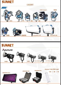 تعلن شركة SUN ART لتأجير وبيع وشراء كافة معدات التصوير للأستفسار على ا...