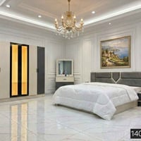 طقم ٥ قطع • سرير حديد • ابواب المنيوم