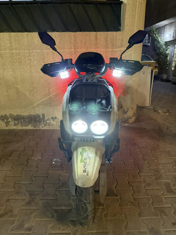 اباجي شحن للبيع
سرعة 65-70 حقيقي

ملف 2000W حقيقي

بطاريات عدد 6 12v/32AH

عجلات🛞جوبلس قياس 90/90-12

نضام دبل اشارة

شاشة ديجيتال ذكية بريكات دسك هيدروليك امامي والخلفي

المسافة المقطوعة 60km

بصمة تشغيل عن بعد

تحمل اوزان ثقيلة

لايت LED زنون ستاند جانبي وتعليق

نضام 3 سرع

العنوان / بغداد اعظمية 

للتواصل واتساب ***********
