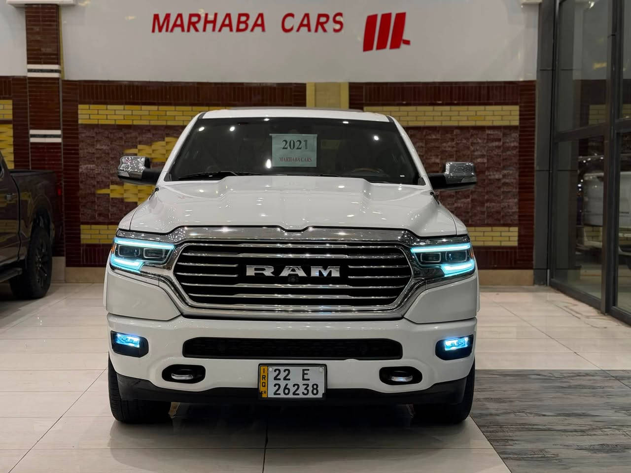 MARHABA CARS ERBIL
——————————
BRAND : RAM 1500
CLASS : LIMITED LONGHORN
ENGINE : V8 - 5.7L - 4x4
STATUE : CLEAN TITLE كلين تايتل
YEAR : 2021
PRICE : $$
COUNTER : 160,000 MILE
IMPORTING : وارد كندى
ADRESS : Erbil , أربيل شارع ١٠٠م صف دائرة گمرگ
FOR IFORMATION CALL US :
MARHABA CARS 
 📞 : ***********
