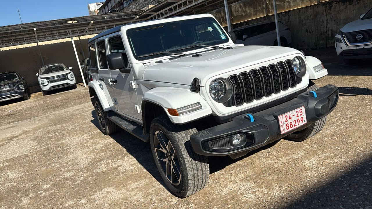 جيب رانجلر موديل 2024 
سياره فول مواصفات فتحه سقف 
محرك اربع سلندر هايبرد وشحن 
🍂🍂🍂🍂🍂🍂🍂🍂
مواصفات السياره 
فورويل درايف 
اطارات بالون 
تحديد مسار الشارع 
رادار امامي جانبي خلفي 
لايت ال اي دي زينون 
نظام انزلاق نظام انحدارنظام ترابي نظام ثلجي
نظام ايكو سبورت نورمان 
كشن جلد كشن هيتر كوشن كهربائي 
كشافات امامي ضباب 
شاشه اعطال السياره شاشه جي بي اس ملاحه 
هاند بريك بصمه 
بصمه ابواب بصمه تشغيل عن بعد 
وبعد بيها مواصفات 
الحادث السياره خلفي 
ملاحظه 
السياره رقم محافظات كردستان اربيل دهوك سليمانيه
الاستفسار اتصال هاتفي مباشر
***********
***********
خابر وتؤمر📱
