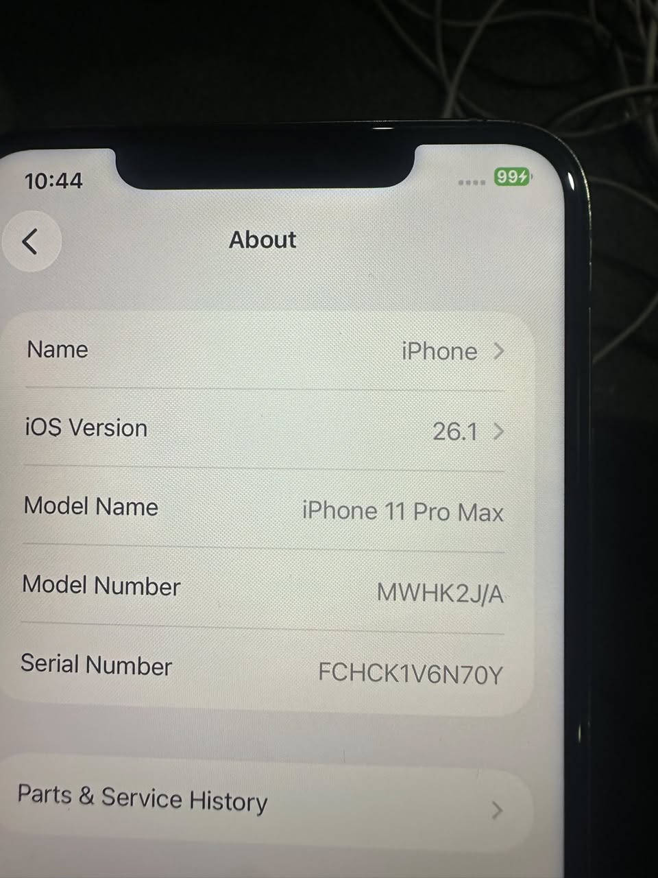 ١١ بروماكس 
٢٥٦ گيگا
بطاريه ١٠٠
سيم واحد 
مبدل شاشه و بطاريه
كامرات صافيه بدون عيوب
بصمه وجه شغال
ظهر مكسور 
سعر ثابت لا يتغير. ١٦٥ الف دينار فقط
اربيل قلعه *********** واتساب خابرني 
مسج ما عندى وتحياتي للجميع 
ملاحظه ً جهاز به انترنيت اي سيم ويشتغل حاليا انترنيت
