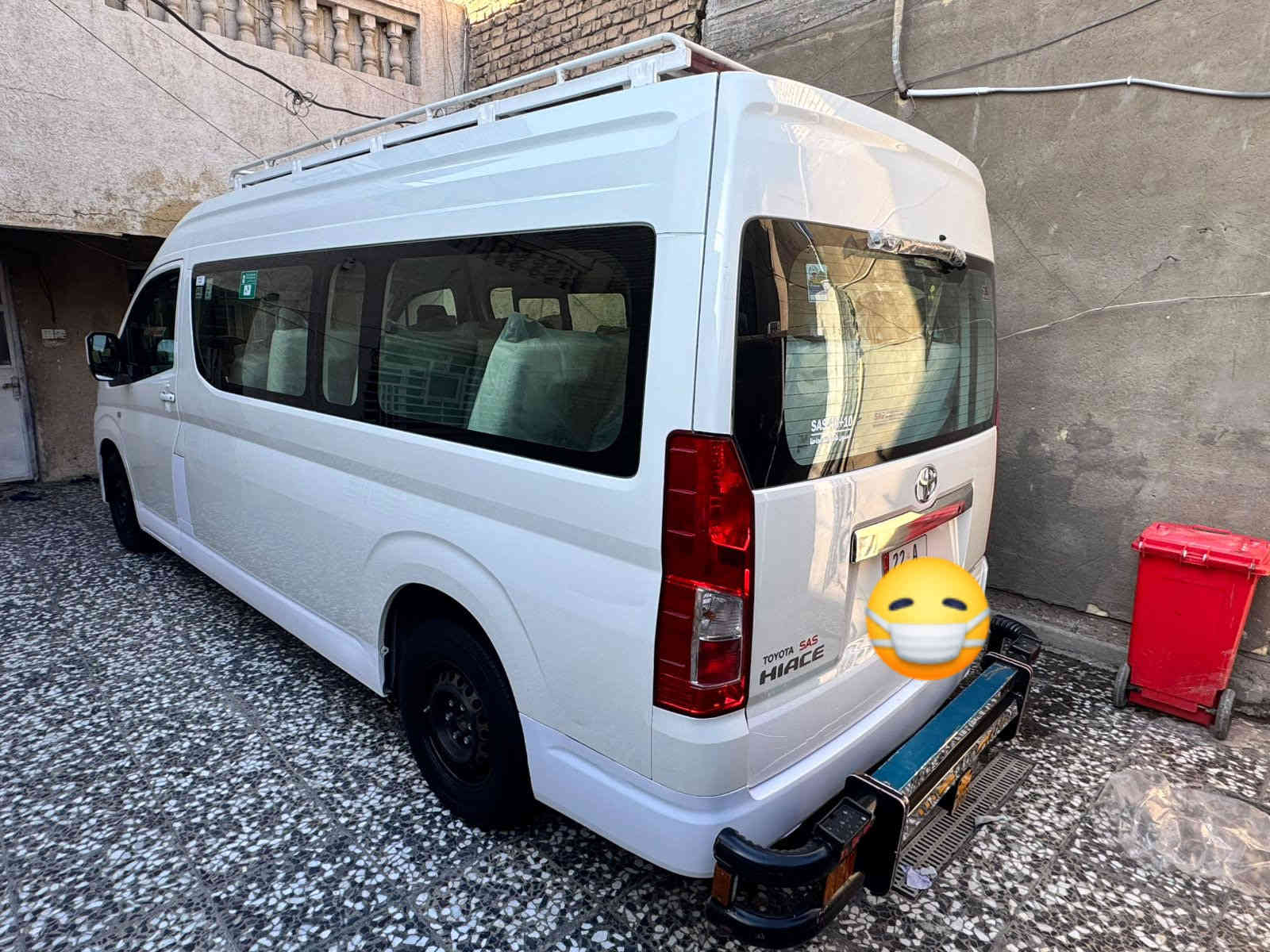 سلام عليكم البيع هايسه مديل 22
رقم أربيل نص موصفات تخم تار دوشمه محمد كباشي 15نفر درع سيبايه كامه سياره بدون نغص سياره جديده ماشيه 85 سياره مكفوله كفاله عامه ما عده المشر صبغ بدون ضربه فقط صبغ سعر 360  تصال ***********
مكان سياره بغداد مدينه صدر
