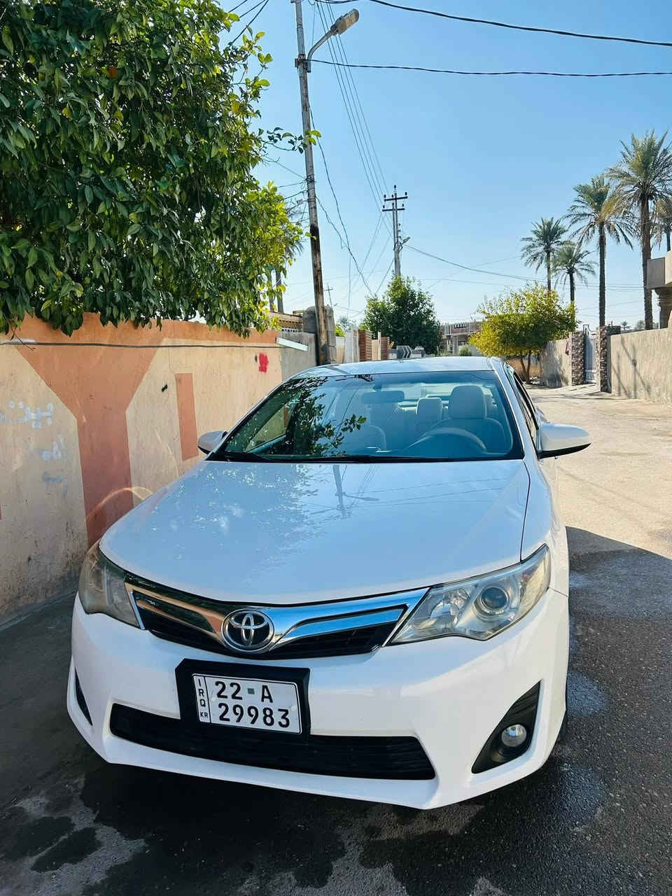 السلام عليكم.
للبيع كامري2012 نص فول  
رقم أربيل تحويل. ثاني يوم. 
السياره بيه تبديل باب من جهة السكن فقط وبيه بارد يم الجاملغ الخلفي شبر 
محرك 2500 لاتنقيص ولا تبخير 
خليجي مكان السياره صلاح الدين الضلوعية 
***********
