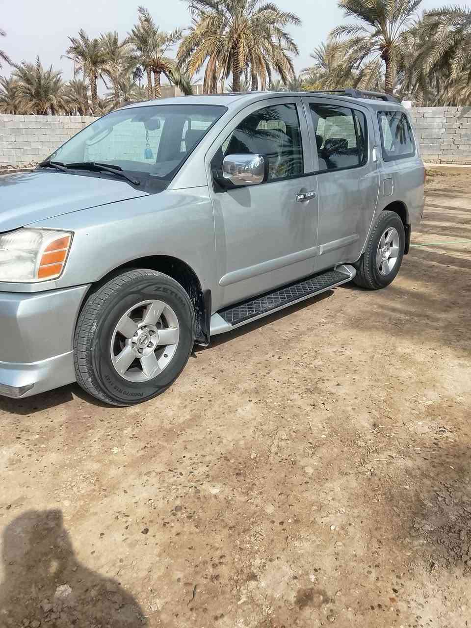 ارمادا للبيع موديل 2006رقم بابل انكليزي بسمي بيها منضومة غاز تبريد ثلج مصبوغه احزام  اثر جراد كير ومحرك وحداديه خير من الله العنوان المحاويل السعر 90 وبيها مجال اتصال فقط وبيك خير ودلل ***********/***********
