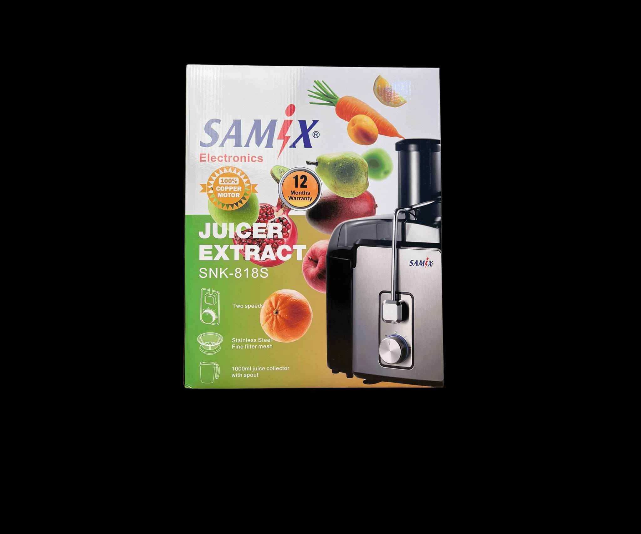 معصارة الفواكه ماركة SAMIX

المميزات

محرك نحاسي قوي بقدرة 700 واط

يمنحك أداءً فائقًا لاستخلاص أكبر كمية من العصير بسرعة وكفاءة، مع نظام حماية من ارتفاع الحرارة لضمان عمر طويل للجهاز

فوهة إدخال واسعة 75 ملم

تصميم واسع يسمح بإدخال الفواكه والخضروات كاملة دون الحاجة إلى التقطيع المسبق، مما يوفر الوقت والجهد

سرعتان لاستخلاص العصير

السرعة الأولى: مناسبة للفواكه الطرية مثل البرتقال، البطيخ، والعنب

السرعة الثانية: مثالية للفواكه والخضروات الصلبة مثل الجزر، التفاح، والزنجبيل

فلتر شبكي من الستانلس ستيل

مصنوع من الفولاذ المقاوم للصدأ، مما يضمن استخلاص عصير نقي وصحي دون شوائب

حاوية لب كبيرة بسعة 1200 مل

تتيح لك تحضير كميات كبيرة من العصير دون الحاجة إلى تفريغ اللب باستمرار

سهولة التنظيف والتخزين

أجزاء العصارة قابلة للفك والتركيب، مما يجعل تنظيفها سريعًا وسهلاً

تحتوي على وعاء لب قابل للإزالة لتسهيل عملية التنظيف

تصميم أنيق ومتين

هيكل من الستانلس ستيل عالي الجودة يمنح العصارة مظهرًا عصريًا وأنيقًا

قاعدة ثابتة تمنع الاهتزاز أثناء التشغيل

تشغيل آمن وسهل الاستخدام

مزودة بقفل أمان يمنع التشغيل غير المقصود

قاعدة مقاومة للانزلاق لضمان استقرار الجهاز أثناء الاستخدام

ضمان لمدة سنة من تاريخ الشراء

المواصفات الفنية

الجهد الكهربائي: 220-240V، 50-60Hz

سعة حاوية العصير1000 مل

مادة الفلتر والإطار ستانلس ستيل السعر 40 ألف يوجد توصيل لكل محافظات العراق 🚚


**إذا كنت صاحب هذا الإعلان وتريد حذفه لأي سبب، رجاءا أرسل رسالة إلى الدعم الفني**
