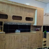 كاونتر خشب • مترين ونص • سنك متر ونص