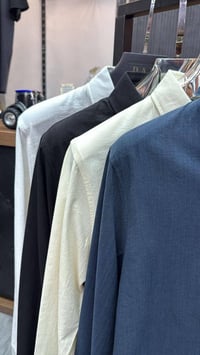 مقاسات M-3XL • قماش لنن • أسود