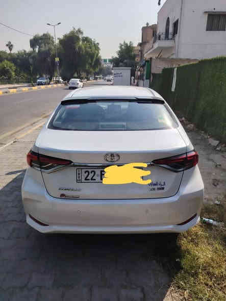 السلام عليكم 
للبيع 
كورلا موديل 23 
لون ابيض 
خليجي 
مكفوله ضمان الشركة (جيهان )
السياره 
 رقم اربيل سنويه بإسمي 
المواصفات 
فتحة سلايت 
بصمة  تشغيل 
بصمة  ابواب 
رادار امامي توقف آلي
ويل كب حجم 16 بلادي 
السياره جاهزه بدون اي نقص
السعر183 $ وبيها مجال 
الاتصال ع الرقم***********
