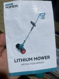 ماكنة قص أعشاب • بطاريتين • ملحقات