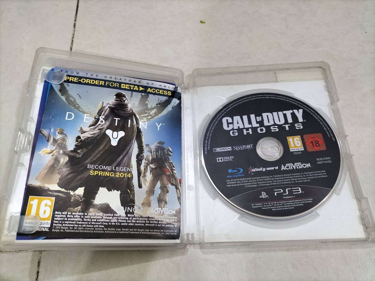 قرص call of duty ghost مال بلي 3 السعر 5 الاف دينار
***********
