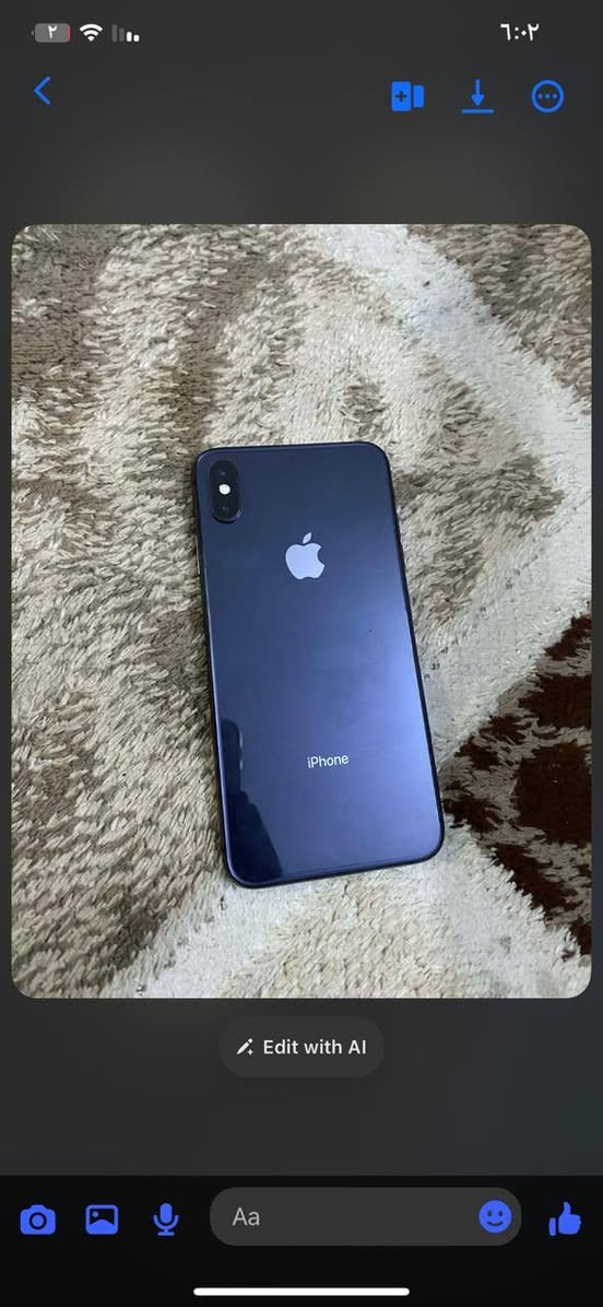 اكس يس ماكس جهاز (مبدل بطاريه فقط)
فيس ايدي واقف تحديث ذاكره 256 تصوير دمعه لا صرف شرط 
السعر 170 بي مجال توصل *********** واتساب موجود
