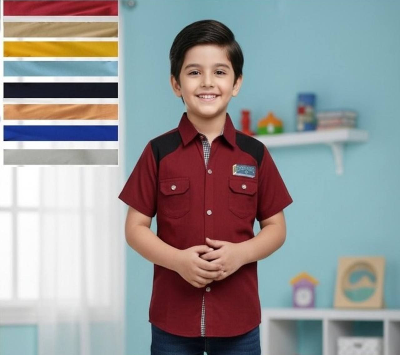 قميص ولادي ساده 
صغير قياسات 10-16 
وسط قياسات 18-24 
كبير قياسات 26-32 
اعمار 1-4 سنه 
اعمار 5-8 سنه 
اعمار 8-12 سنه
البيع جملة فقط


**إذا كنت صاحب هذا الإعلان وتريد حذفه لأي سبب، رجاءا أرسل رسالة إلى الدعم الفني**