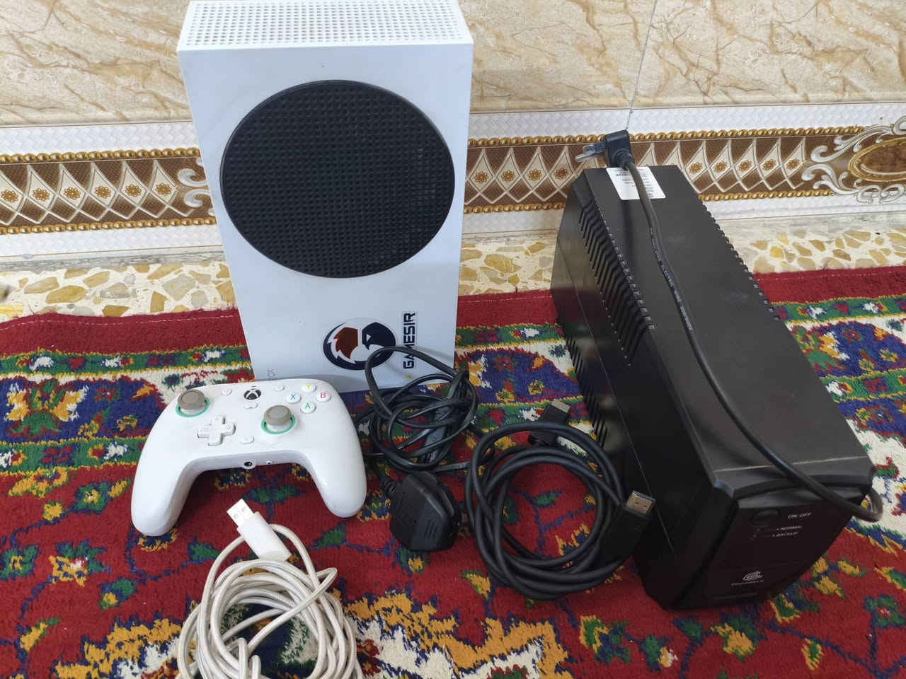 السلام عليكم
اكس بوكس سيرس اس 
مع جويستك جيم سير وايرلس ابيض
يو بي اس 850،ما مستدخمة اقل الشهر
السعر 380 
المكان بغداد العبيدي


**إذا كنت صاحب هذا الإعلان وتريد حذفه لأي سبب، رجاءا أرسل رسالة إلى الدعم الفني**