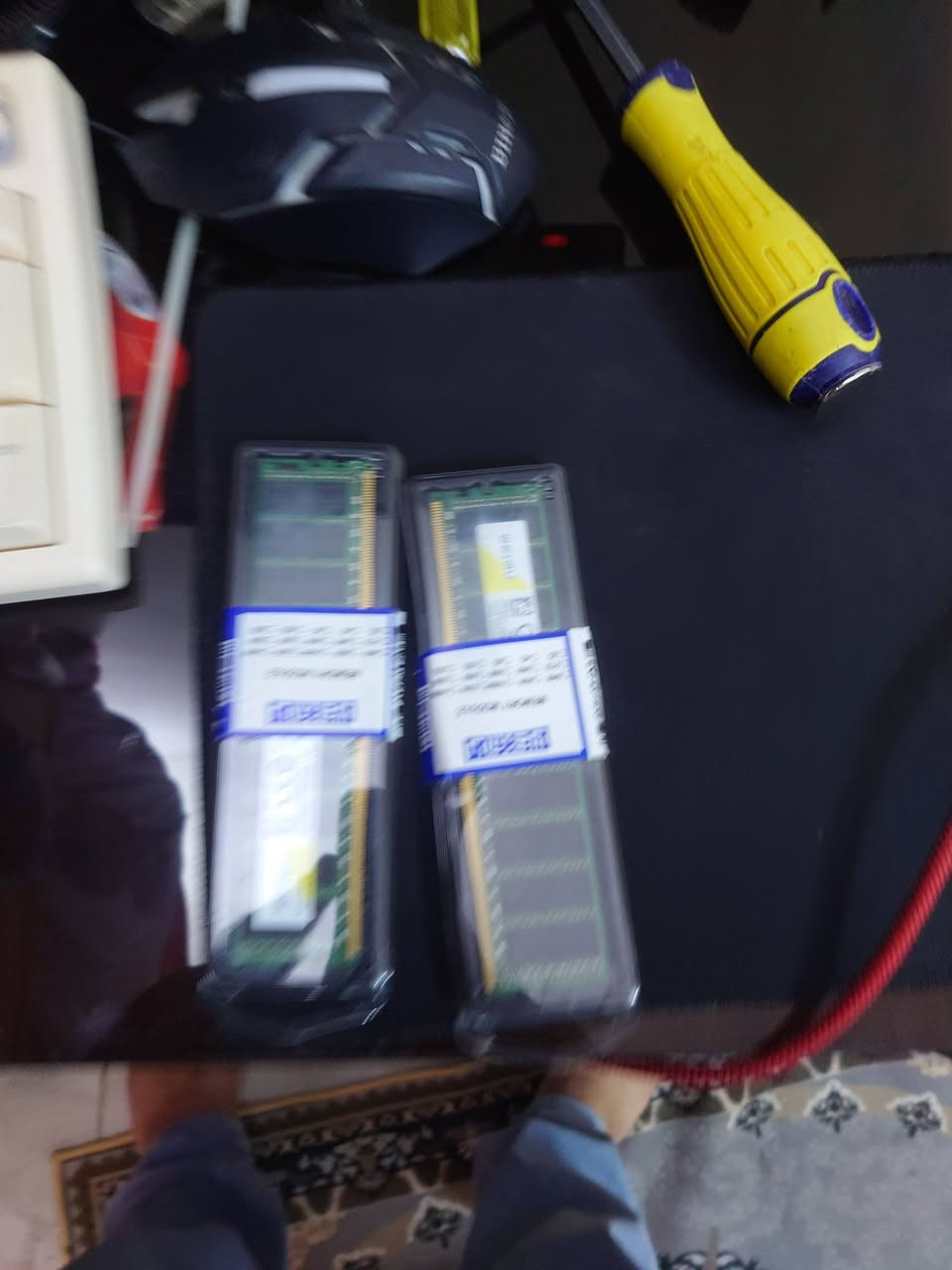 سلام عليكم
رامات dd4 32gb 
سرعتهن 2400 كل قطعة 16 كيكة جدد مفتوحات بس علمود فحص فقط 

سعر 110 وبيهن مجال يوجد توصيل كل محافظات


**إذا كنت صاحب هذا الإعلان وتريد حذفه لأي سبب، رجاءا أرسل رسالة إلى الدعم الفني**