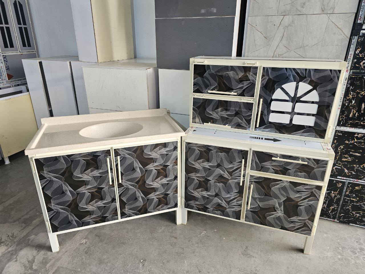 ما عليك بس  احجز والطلب يوصل لباب بيتك 🤗🌹🤗..
كاونتر ارضي وملحق متر    مع  سنك متر  مرمر
💥 (المنيوم سوكي)💥

كاونتر متر وملحق مع سنك متر 
♥️♥️السعر 170/ الف♥️♥️

التوصيل 🚚🚚
التوصيل 🚚🚚
بغداد داخل  مجاني

15 /اطراف  بغداد 

15//رمادي +فلوجه + كربلاء +بابل

25// مركز واسط  
50//أطراف واسط
25 /الديوانيه +النجف
35//ديالى
35/ السماوه+  الناصريه+  العماره + البصره


**إذا كنت صاحب هذا الإعلان وتريد حذفه لأي سبب، رجاءا أرسل رسالة إلى الدعم الفني**