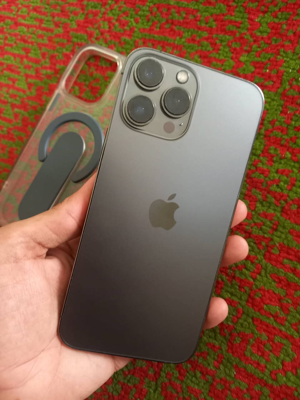 للبيع iPhone 13 Pro Max
📱 اللون : فضي  /  فاخر
💾 السعة: 256GB
🔋 صحة البطارية: 91%
🌍 نسخة LL الأمريكية
✅ Face ID شغال طبيعي
✅ الشريحة تشتغل بدون مشاكل
✅ صرف شحن ممتاز
✅ الكاميرات كلها شغالة
✅ الجهاز نظيف جدًا ومرتب

📌 ملاحظة: الشاشة مستبدلة نوعية ممتازة وتعمل بدون مشاكل

🎁 يجي وياه : 
✔️ الكارتون الأصلي
✔️ كيبل أصلي
✔️ كفر
✔️ هيتفون
_ السعر  : 550 

 جهاز فخم وقوي جدًا للألعاب والتصوير والاستخدام اليومي
 للاستفسار مراسلة خاص 
اتصال رقم _ ***********
رقم وات ساب _ ***********
