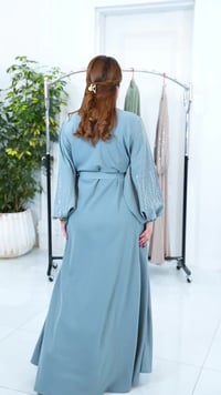 عباية اماراتية • ستراس أصلي • قماش حرير