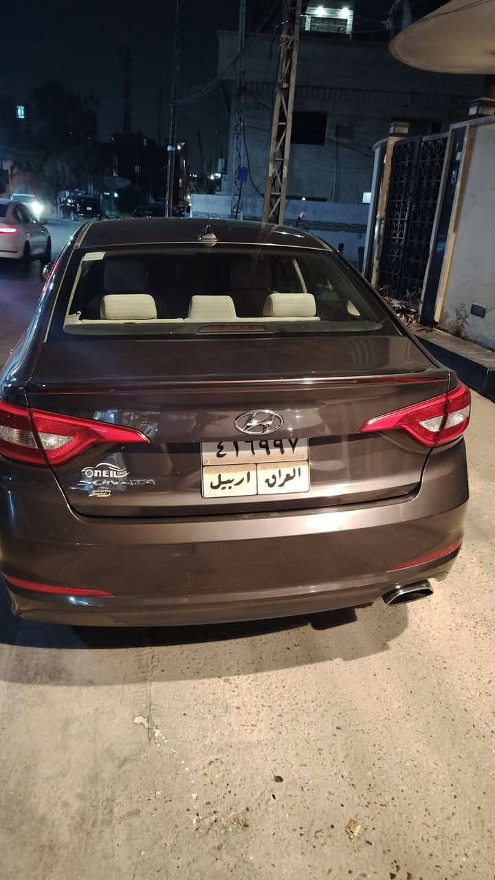 هونداي سوناتا للبيع موديل 2015وارد أمريكي  محرك 2400GDIبدون حادث كلين صار بيها صبغ اربع قطع بالعراق ماشيه 103الف بدون داخل ليبل واحد تبريد ثلج محرك كير لاصرف ولا بخار تخم تاير صدرامامي خلفي جديد السعر 105مكاني بغداد. المنصور للاستفسار *********** /***********
