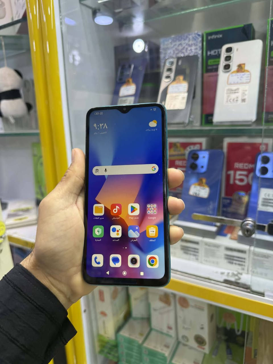 ريدمي 9 تي الذاكره 128 عشوئيه 4 بطاريه 6000 شاحن تايبسي سريع مستبدل شاشه اصلي السعر 85 الف الاستفسار خاص او الاتصال ***********بي وات ساب

