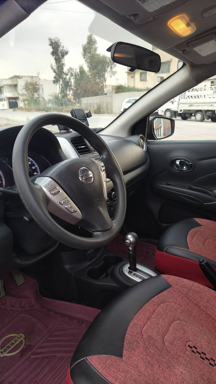 نيسان فيرسا SV موديل 2017
وارد امريكي 

يدات كروم

كير اوتو

تحكم ستيرن 

كروس سرعة 

شاشة اندرويد

مانع انزلاق

مكينة 1600

طخم السيارة جاهز 

شرط مكينة وكير نظافة فول 

السيارة كلشي بيها وضع بلادي 

وايرمنية ما ملعوب بيها ابد

السيارة كود واحد ما مبدل بيها قطعة

رقم سليمانية 
كوبون بانزين موجود

تحويل فقط

سنوية وهزة ساقطين

صبغ قبغ صندوق وباب النفر الخلفي وجزء من الباب النفر 

شرط بدون دواخل ،

 

مكان السيارة موصل 

***********
