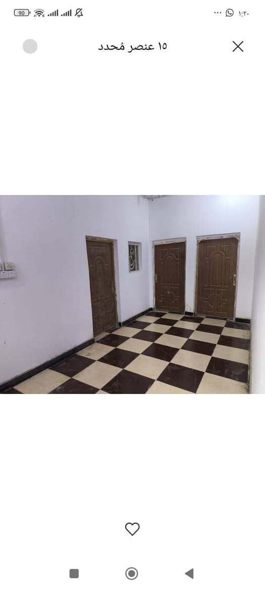 للبيع
بيت طابو صرف في الاسكان الصناعي حي الاسره مساحه ٩٩ متر ركن وجهين يقع على شارع ٣٠ متر و ١٠ متر بناء البيت بلوك يحتوي على غرفتين وصاله ومطبخ وصحيات بناء متوسط توجد كافه الخدمات من كهرباء  ومجاري

 السعر  ٥٥  مليون

***********
