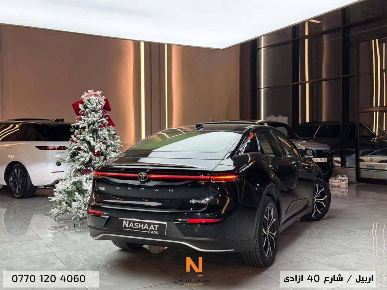 اسعار مميزة 🔥🔥🔥
‏Nashaat_Albayaty_Auto‏        
‏            __Toyota__Crown__
_____________
‏‎‏‎النوع : LIMITED 
سنة الصنع : 2023
‏‎‏‎المسافة المقطوعة: 25,000 KM
‏‎‏‎سلندر :  4T
السعر : ٣٢٥ ورقة 
                                   ***************
‏‎السيارة وارد خليجي بدون صبغ
تجي فول مواصفات‏ سلايد كشنات كهرباء خرن تبريد سستم صوت JBL برده خلفيه أنظمة قيادة + نضام هايبرد و بعد هواي مواصفات بدون اي خلل او نقص 
____________
🌎 العنوان : اربيل ازادي شارع 40 المعارض الجديدة 
‏‎🧧شركة نشأت البياتي ئوتو
‏‎‏‎‏‎‏‎📱 للاستفسار يسعدنا تواصلكم معنا على الأرقام التالية
📱*********** ‏‎‏‎‏‎
