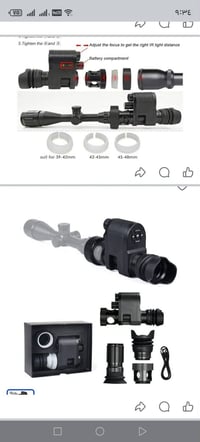 ٧٢٠p • رؤية ليلية ٢٠٠-٣٠٠م • أشعة ٨٥٠نم