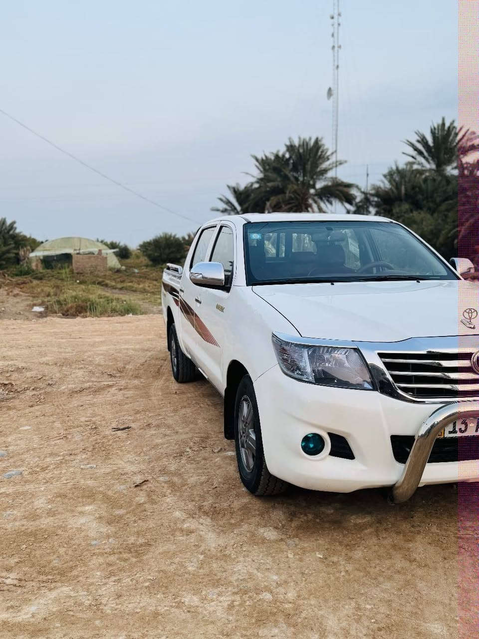 .
سلام عليكم للبيع بيكم هايلوكس 2012 شاصي 19كويتي  رقم انكليزي سنويه 2027 مكينة وكير كفالة عامة حدادية 100٪ من طول لطول كهربائيات شغالة تبريد ثلج 

(4تايرات جدد) شاشه شغالة 

نضافة فول  وسيارة احلئ من صور مكفولة من الدعمة ومن التچية من تبديل سياره مال جني كارتون بمعنئ الكلمة 

السعر!  178وبي مجال 

العنوان!  ناصرية الغراف 

الاستفسار علئ الرقم. ***********
