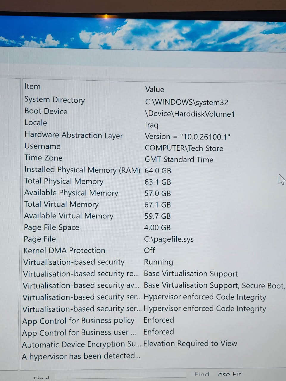 وەحش هات
🧠CPU: AMD Ryzen 9 7900X (12 Cores / 24 Threads – up to 4.7GHz)
🎮 GPU: NVIDIA GeForce RTX 50 Series – 8GB
🖥️ Motherboard: MSI PRO B840M-P WIFI6E
⚡ RAM: LEXAR RGB 16 4X 64GB (3600 MT/s)
💾 Storage: 512GB NVMe SSD ×2 (Total 1TB)
🌐 Built-in WiFi
🖥️ Windows 11 Pro (64-bit)
کەیسەکە تازە بویلد کراوە بەکارنەهاتوە بەس موشتەری چات بکات تکایە!!! أربيل, العراق


**إذا كنت صاحب هذا الإعلان وتريد حذفه لأي سبب، رجاءا أرسل رسالة إلى الدعم الفني**