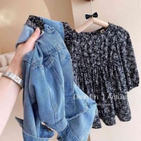 فستان جينز • قطعتين • ٦-٧ سنة