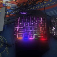 ماوس وكيبورد • سلكي آر جي بي • محول تايب سي