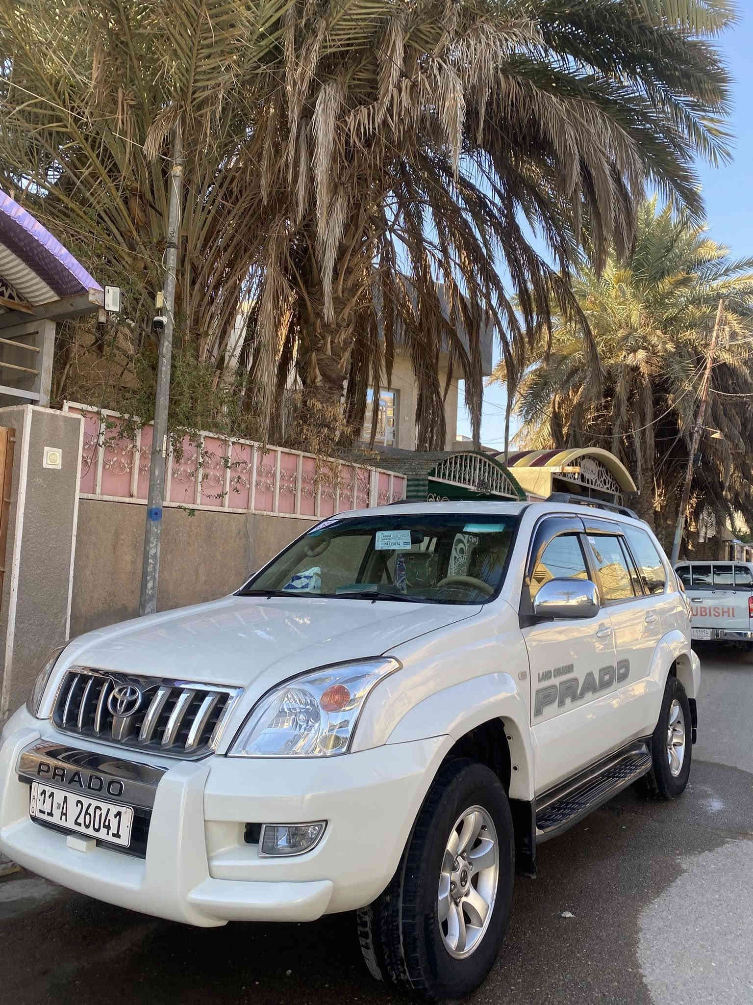 السلام عليكم برادو 2009 للبيع VX فول مواصفات السيارة مكفولة من الضربة. بيها صبغ دعامية الامامية وبيها بارد بالبدي. محرك4000  6سلندر. ماشيه 109 حقيقي. تخم تاير جديد. كهربائيات كامله. رقم بغداد انكليزي الدولي. السيارة بأسمي تحويل ثاني يوم. السونار مرفق مع المنشور. 

السعر : 210 وبيها مجال بسيط
الرقم : ***********
