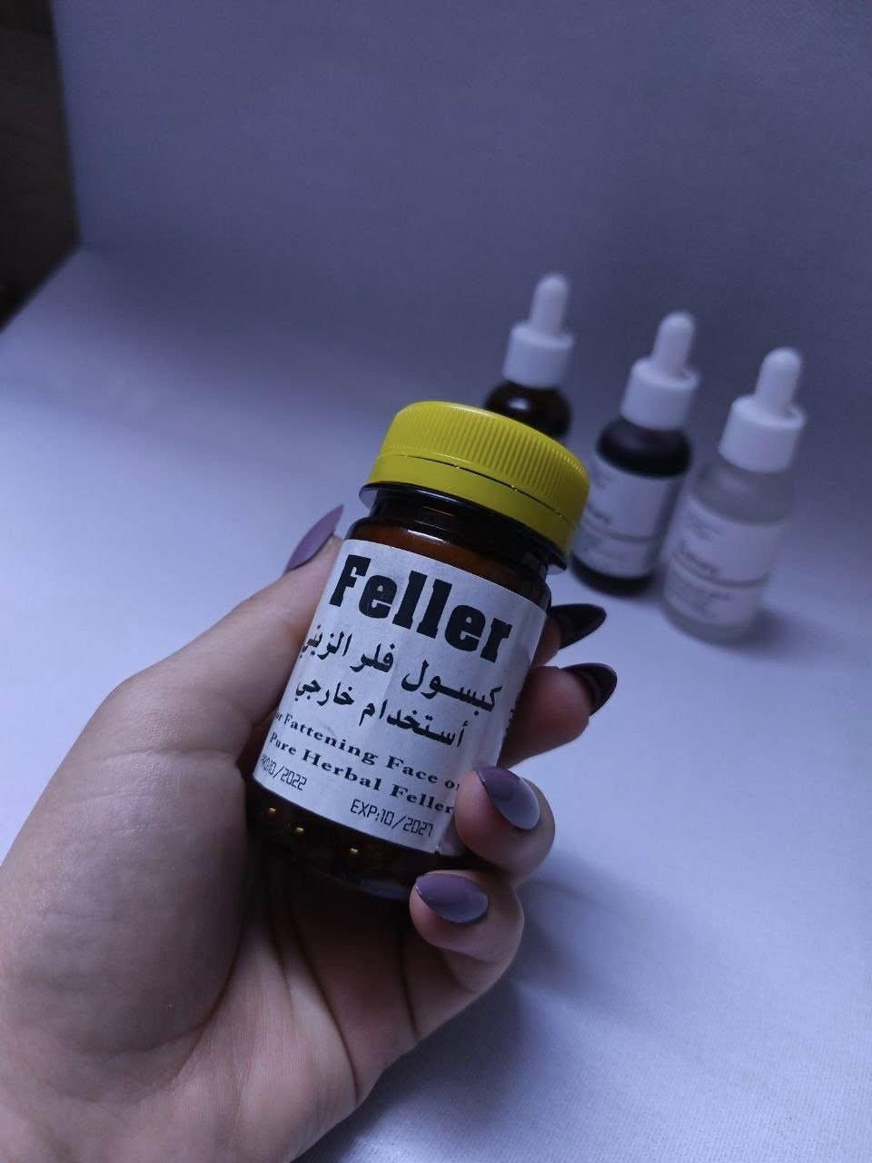 كبسول الفلر الزيتي لأمتلاء الوجة والخدود
جداً أمن امريكي وعشبي 🤏🏻🥹💗
بنات هذا المنتج✨يـنفخ الخدود، يفتح البشرة، وينطيج نضارة تخبّل من أول استخدام 🤍
كله أعشاب وفيتامينات 💊🌿 وآمن ١٠٠٪ حتى للحامل والمرضعة ومرضى السكر والضغط 👌🏻
✨ شنو يسوي؟
• ينفخ الوجة والخدود طبيعي من غير أبر ولا عمليات 
• يفتح من 1 إلى 7 درجات ويوحد لون البشرة 
• يزيل الخطوط الرفيعة تحت العين ✨
• ينعم البشرة ويخليها صافية  🫶🏻
🧴 طريقة الاستخدام :
تفتحين الكبسولة وتدلكين الزيت على الوجة زين، وتغسلينه الصبح 🌞

توجد توصيل لجميع المحافظات العراق 🇮🇶🚚🚕للحجز والاستفسار يرجى التواصل عبر الخاص 📩💌توجد لدينا عروض خاصة وخصومات وهدايا 🎁😍
@إشارة


**إذا كنت صاحب هذا الإعلان وتريد حذفه لأي سبب، رجاءا أرسل رسالة إلى الدعم الفني**