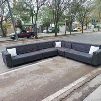 كنب • طقم ١٠ قطع • قماش كابوي