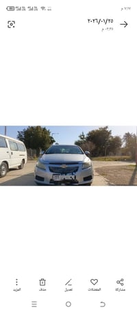 شوفرليت كروز وارد موديل 2013 Lt حجم محرك 1400 تيربو.تحكم استرين جهتين ...