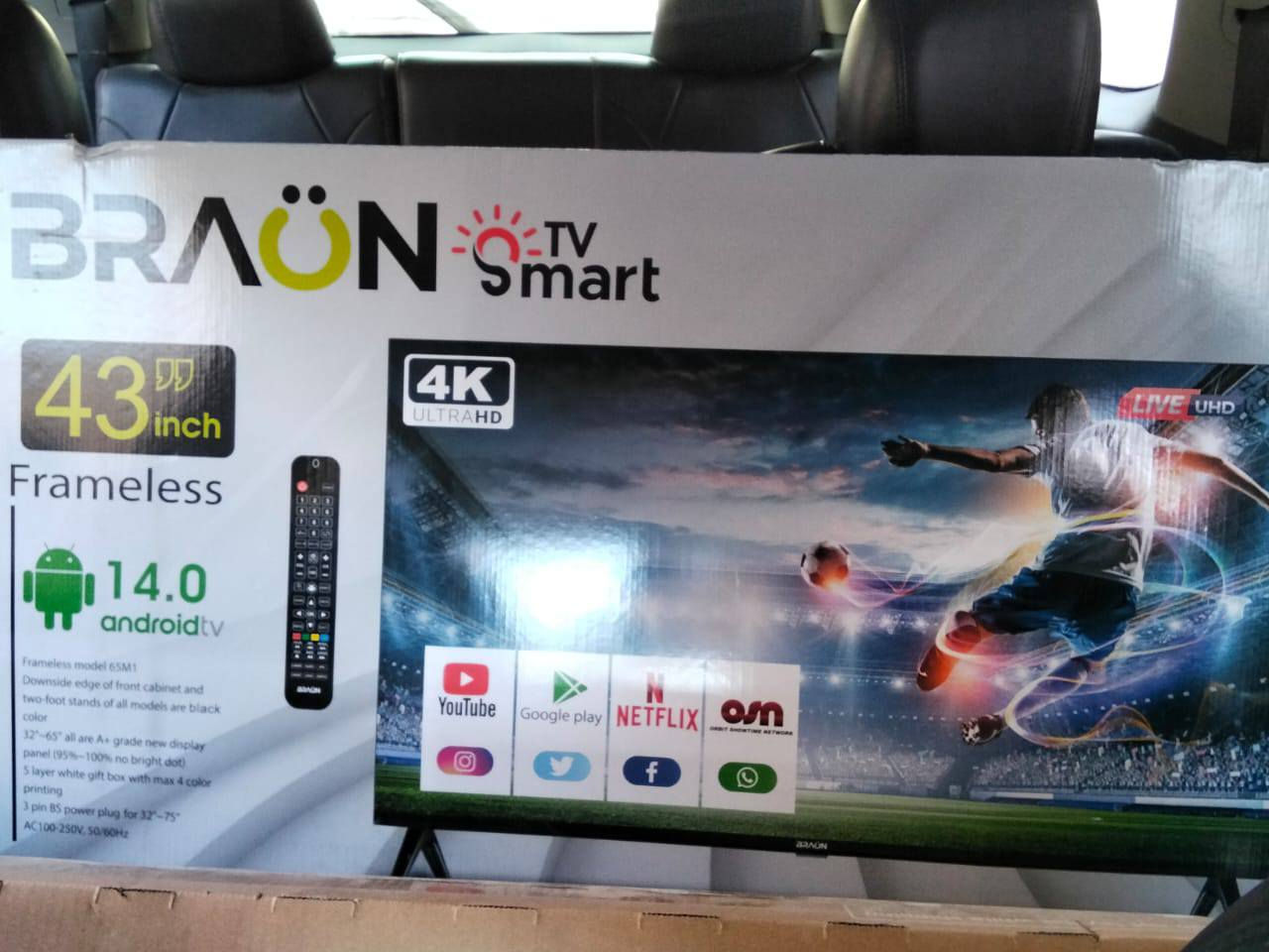 السعر (180  الف وبيه مجال ) جديده غير نستخدمه  فول مواصفات نوعية براون (4k)


**إذا كنت صاحب هذا الإعلان وتريد حذفه لأي سبب، رجاءا أرسل رسالة إلى الدعم الفني**