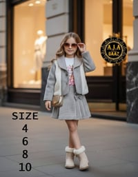 طقم عيد بنات • ثلاث قطع • مقاسات 4-10 سنين