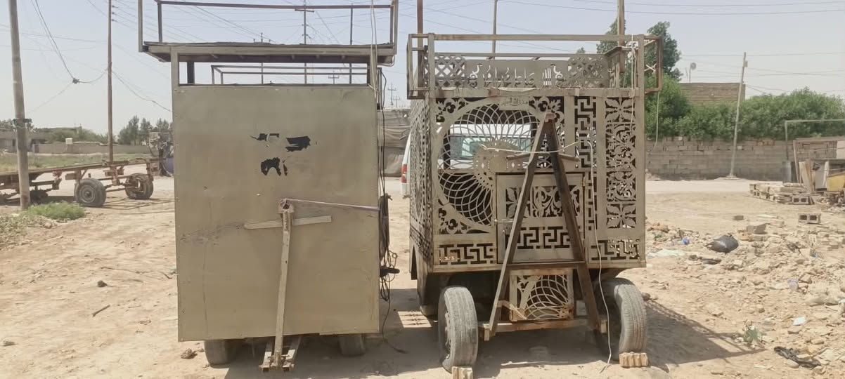 عربانة عدد 2 للبيع جاهزات من كلشي وبيهن مكان للمولدة ومكان للدمام ومكان للتخزين مثل ما موضح بالفيديو والصور مكان بغداد
السلام عليكم 
عربانة عدد 2 للبيع جاهزات من كلشي وبيهن مكان للمولدة ومكان للدمام ومكان للتخزين مثل ما موضح بالفيديو والصور مكان بغداد
للاستفسار الاتصال على الرقم ***********واتساب

