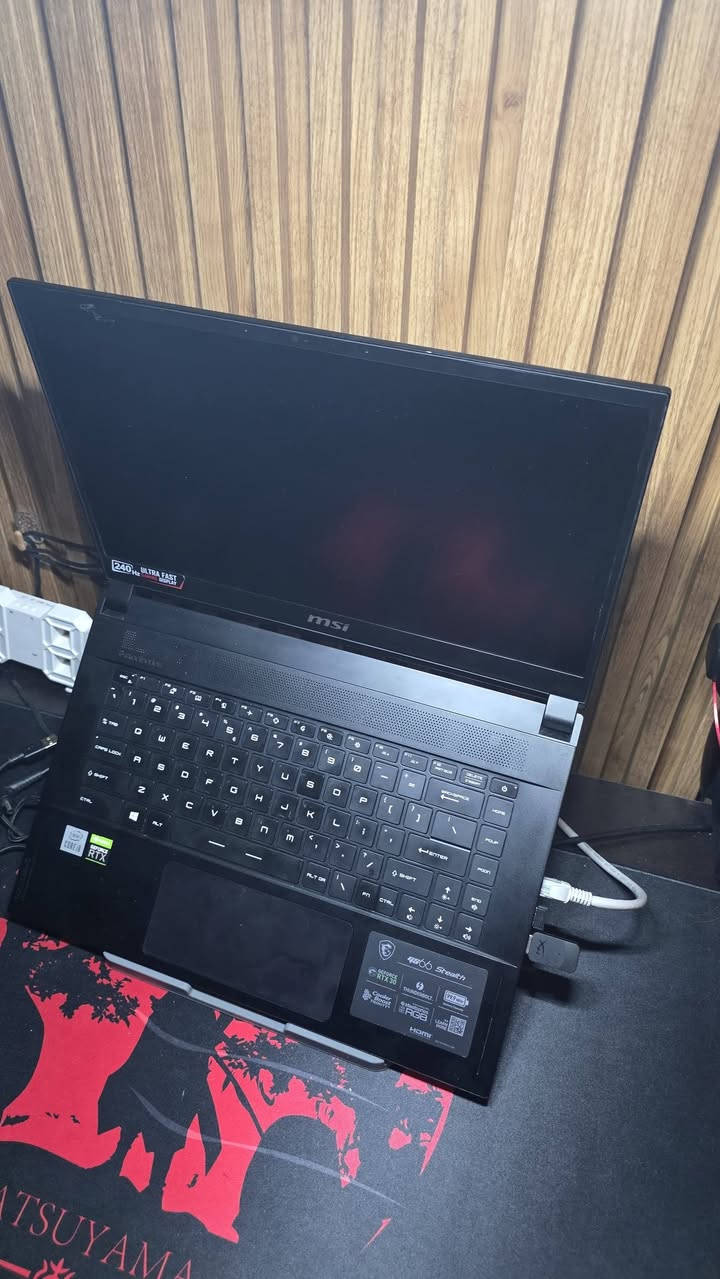 MSI GS66 stealth 🐉
لابتوب قوي ويشغل كل الالعاب والبرامج واداءه جدا مستقر
🔹 المعالج: Intel Core i9-10980HK (الجيل العاشر)
🔹 كرت الشاشة: NVIDIA GeForce RTX 3070 8GB
🔹 الرام: 16GB DDR4
🔹 التخزين: SSD NVMe 1TB
🔹 الشاشة: 15.6" FHD 240Hz
🔹 الكيبورد: SteelSeries RGB
🔹 الصوت: Dynaudio Premium Audio
🔹 البطارية: 99.99Wh (من أكبر البطاريات بفئة اللابتوبات)
🔹 الهيكل: Durable Chassis (هيكل متين وخفيف)
✅ مناسب للألعاب الحديثة والتختيم
✅ ممتاز للمونتاج والتصميم والبرامج الهندسية
✅ شاشة 240Hz سلسة جداً للألعاب التنافسية
✅ أداء قوي ومستقر
الجهاز انطيك بي ضمان اسبوع وفحص كامل قبل الشراء 
الملحقات الي تجي وياه شاحنة اصلية وجنطة وماوس redragon وايرلس 
السعر مليون و٢٠٠ وبي مجال قليل او المراوس بـpc 4060
مكاني كربلاء


**إذا كنت صاحب هذا الإعلان وتريد حذفه لأي سبب، رجاءا أرسل رسالة إلى الدعم الفني**