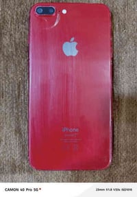 شباب وبنات ايفون آيت بلاس لون أحمر ذاكرتة ٢٥٦ بطارية ١٠٠ مبدلة أصلية ف...